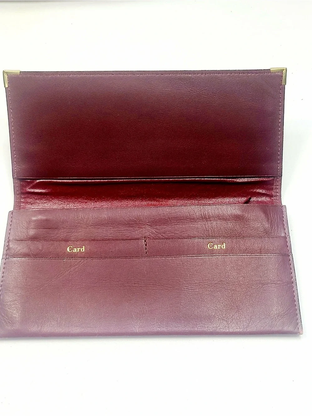 LV Women’s Leather Clutch Wallet - Burgundy